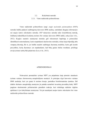 Neinvazinis prenatalinis tyrimas ir atvejų molekulinė analizė. Paveikslėlis 10