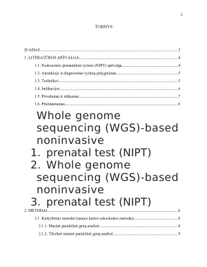 Neinvazinis prenatalinis tyrimas ir atvejų molekulinė analizė. Paveikslėlis 2