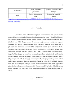 Neinvazinis prenatalinis tyrimas ir atvejų molekulinė analizė. Paveikslėlis 6