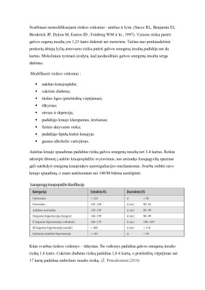 Galvos smegenų insulto etiologija ir epidemiologija. Paveikslėlis 2
