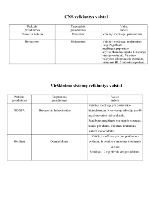 Namų vaistinėlė vaistai. Paveikslėlis 3