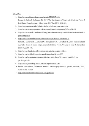 Kokias maistines žoles kasdien turėtų vartoti Vatos tipo žmonės ir kodėl. Paveikslėlis 5