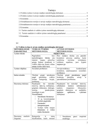 METODOLOGIJŲ LYGINIMAS. Paveikslėlis 2