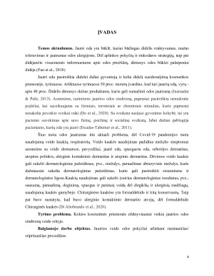 JAUTRIOS VEIDO ODOS POKYČIAI ATLIEKANT RAMINANČIASSTIPRINANČIAS PROCEDŪRAS. Paveikslėlis 4