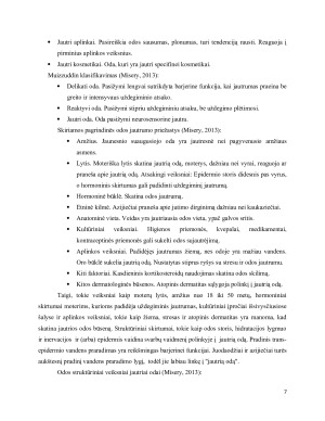 JAUTRIOS VEIDO ODOS POKYČIAI ATLIEKANT RAMINANČIASSTIPRINANČIAS PROCEDŪRAS. Paveikslėlis 7