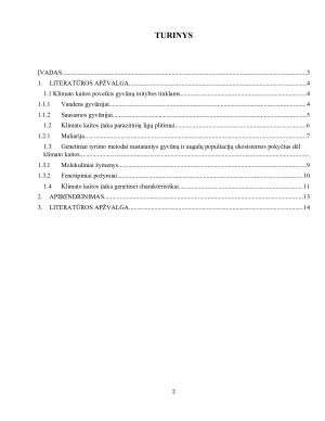 KLIMATO KAITOS KELIAMI POKYČIAI EKOSISTEMOSE IR JŲ ĮTAKA GENETINEI CHARAKTERISTIKAI. Paveikslėlis 2