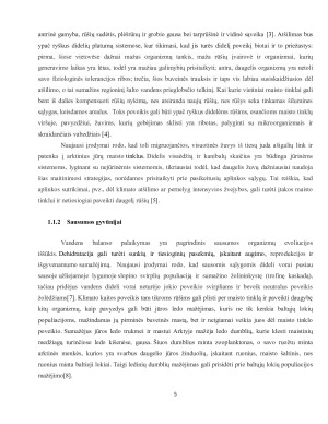 KLIMATO KAITOS KELIAMI POKYČIAI EKOSISTEMOSE IR JŲ ĮTAKA GENETINEI CHARAKTERISTIKAI. Paveikslėlis 5