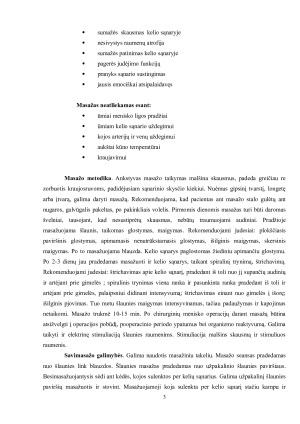 MASAŽO PROCEDŪRA ESANT MENISKO PLYŠIMUI. Paveikslėlis 3