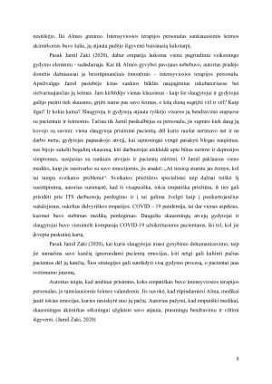 EMPATIJOS SVARBA SLAUGANT MIRŠTANTĮ PACIENTĄ, INTENSYVIOSIOS TERAPIJOS SKYRIUJE. Paveikslėlis 8