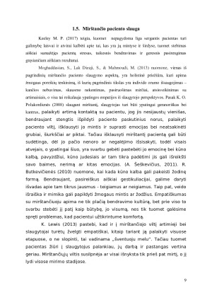 EMPATIJOS SVARBA SLAUGANT MIRŠTANTĮ PACIENTĄ, INTENSYVIOSIOS TERAPIJOS SKYRIUJE. Paveikslėlis 9