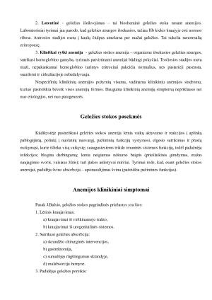 ANEMIJOS SINDROMAS IR FERODEFICITINĖ ANEMIJA. BŪKLĖS VERTINIMAS. Paveikslėlis 5