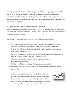 Aminorūgštys ir jų junginiai. Paveikslėlis 9