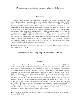 Popandeminės infliacijos ekonometrinis modeliavimas. Paveikslėlis 6