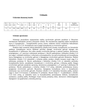 Tūrinės hidraulinės pavaros skaičiavimas. Paveikslėlis 2