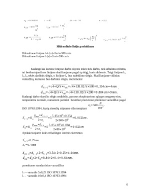 Tūrinės hidraulinės pavaros skaičiavimas. Paveikslėlis 6