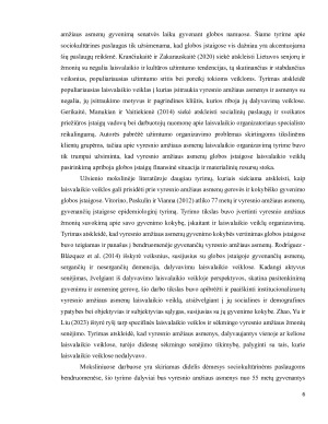 Sociokultūrinių veiklų organizavimas vyresnio amžiaus asmenų globos įstaigose. Paveikslėlis 7