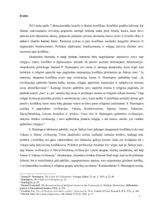 JUDĖJŲ IR MUSULMONŲ ĮVAIZDŽIAI RELIGINIŲ LYDERIŲ PASISAKYMUOSE - IZRAELIO IR HAMAS KONFLIKTAS. Paveikslėlis 7