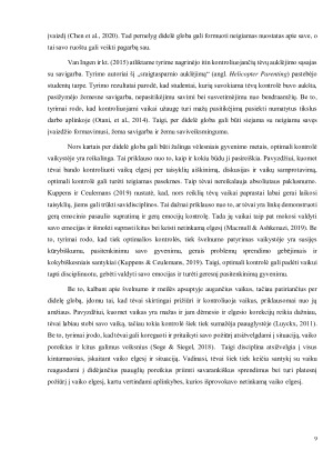 Moterų santykiai su savo tėvais, pagarba sau bei saviveiksmingumas. Paveikslėlis 9