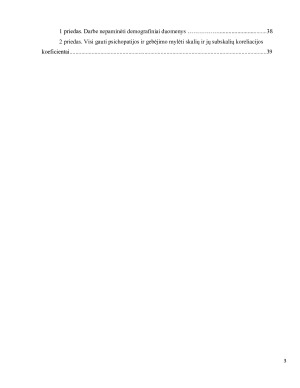 PSICHOPATIŠKUMO IR GEBĖJIMO MYLĖTI SĄSAJOS. Paveikslėlis 3