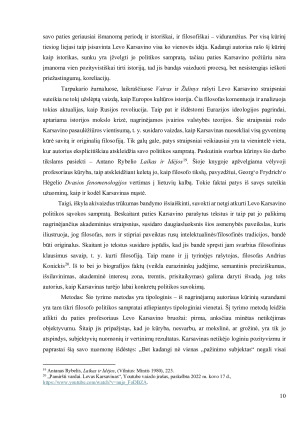 LEVO KARSAVINO POLITIKOS SAMPRATA. Paveikslėlis 10