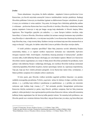 LEVO KARSAVINO POLITIKOS SAMPRATA. Paveikslėlis 6