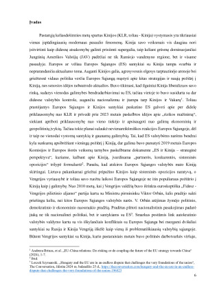 TARP PEKINO IR BRIUSELIO VENGRIJOS OFICIALIOS RETORIKOS KINIJOS KLAUSIMU ANALIZĖ. Paveikslėlis 6