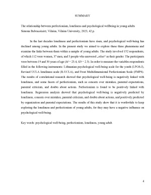 Jaunų suaugusiųjų perfekcionizmo, vienišumo ir psichologinės gerovės sąsajos. Paveikslėlis 4