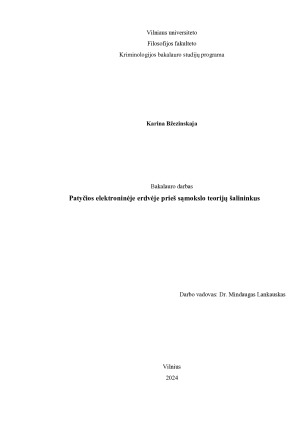 Patyčios elektroninėje erdvėje prieš sąmokslo teorijų šalininkus. Paveikslėlis 1
