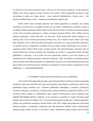 Tinder programėlės žaidybinio patyrimo bei jos probleminio naudojimo sąsajos su nuostatomis į romantinius santykius. Paveikslėlis 10