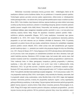 Tinder programėlės žaidybinio patyrimo bei jos probleminio naudojimo sąsajos su nuostatomis į romantinius santykius. Paveikslėlis 6