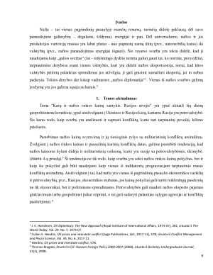 NAFTOS RINKOS KAINŲ POVEIKIS VALSTYBIŲ AGRESIJAI. RUSIJOS ATVEJIS. Paveikslėlis 6