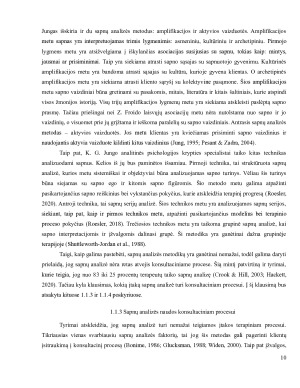 Analitinės psichologijos praktikų patirtys, taikant sapnų analizę konsultavime. Paveikslėlis 10