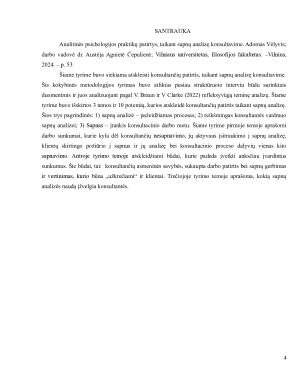 Analitinės psichologijos praktikų patirtys, taikant sapnų analizę konsultavime. Paveikslėlis 4