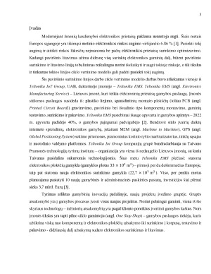 SURINKIMO LINIJOS DARBO CIKLO ĮVERTINIMAS PAGAL MONTUOJAMOS PLOKŠTĖS YPATYBES IR PATEIKTŲ KOMPONENTŲ SĄRAŠĄ. Paveikslėlis 3