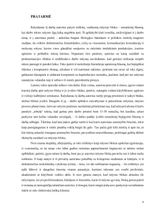 Rašytojo bloko ir asmenybės bruožų sąsajos. Paveikslėlis 6