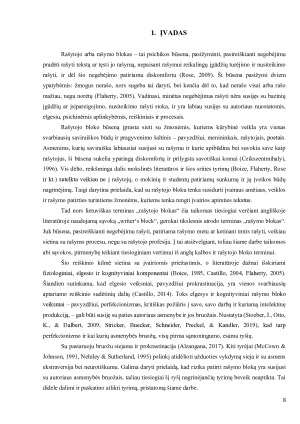 Rašytojo bloko ir asmenybės bruožų sąsajos. Paveikslėlis 8