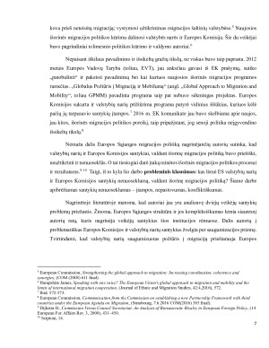 ES IŠORINĖ MIGRACIJOS POLITIKA - ES VALSTYBIŲ NARIŲ IR EUROPOS KOMISIJOS DELEGAVIMO SANTYKIŲ PROBLEMA. Paveikslėlis 7