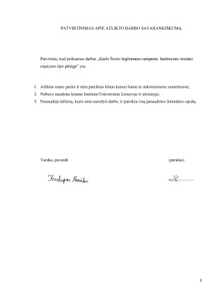 KARLO ŠMITO LEGITIMUMO SAMPRATA. INSTITUCINIO TEISINIO MĄSTYMO TIPO PRIEIGA. Paveikslėlis 2
