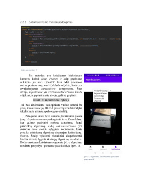 Objektų aptikimo metodikos bei jų panaudojimas Android taikomosiose programose. Paveikslėlis 8
