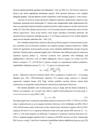 SINGULETINIO EKSITONO GENERAVIMO TRIPLETINĖS ANIHILIACIJOS BŪDU TIKIMYBĖ ANTRADITIOFENO ANIHILIATORIUJE. Paveikslėlis 10