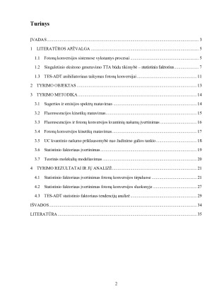 SINGULETINIO EKSITONO GENERAVIMO TRIPLETINĖS ANIHILIACIJOS BŪDU TIKIMYBĖ ANTRADITIOFENO ANIHILIATORIUJE. Paveikslėlis 2