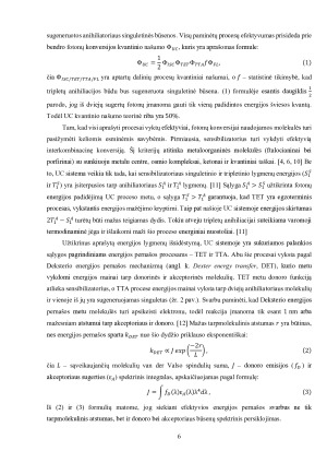 SINGULETINIO EKSITONO GENERAVIMO TRIPLETINĖS ANIHILIACIJOS BŪDU TIKIMYBĖ ANTRADITIOFENO ANIHILIATORIUJE. Paveikslėlis 6