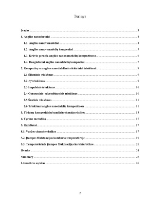 Kompozitų su anglies nanovamzdeliais žemo dažnio triukšmo charakteristikos. Paveikslėlis 2