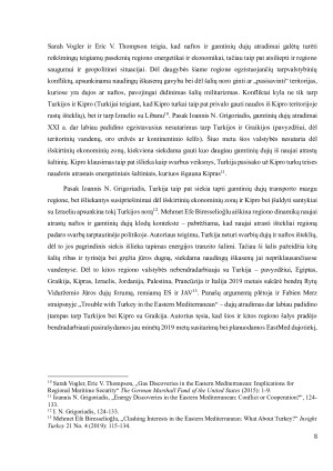 TURKIJOS IR GRAIKIJOS SANTYKIŲ AIŠKINIMAS XX A. PABAIGOJE- XXI A. PRADŽIOJE ENERGETINĖS PRIKLAUSOMYBĖS KONTEKSTE. Paveikslėlis 9