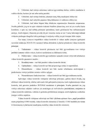 VIDAUS KONTROLĖS REIKALAVIMŲ PRIVAČIAME IR VIEŠAJAME SEKTORIUOSE POKYČIŲ VERTINIMAS. Paveikslėlis 10