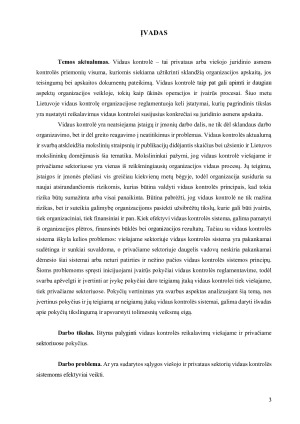 VIDAUS KONTROLĖS REIKALAVIMŲ PRIVAČIAME IR VIEŠAJAME SEKTORIUOSE POKYČIŲ VERTINIMAS. Paveikslėlis 3