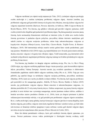 Probleminio valgymo elgesio, streso įveikos bei interneto naudojimo sąsajos. Paveikslėlis 5