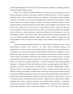 Profesinio perdegimo patyrimas - praktikuojančių psichoterapeutų perspektyva. Paveikslėlis 10