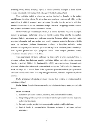 PRIVATUMO VEIKSNIŲ ĮTAKA POŽIŪRIUI IR KETINIMUI NAUDOTIS VIRTUALIOMIS SOCIALINIŲ TINKLŲ PLATFORMOMIS. Paveikslėlis 4