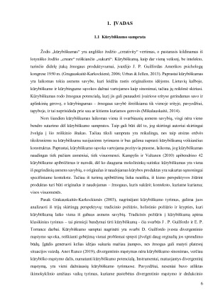 Ar tėvai atpažįsta vaikų kūrybiškumą. Pradinių klasių mokinių ir jų tėvų kūrybiškumo vertinimo dermė. Paveikslėlis 6